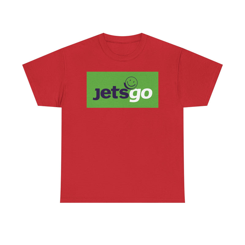 Load image into Gallery viewer, Jetsgo Canadian Airline Smiley Face Logo Vintage Aviation T-shirt