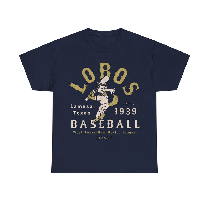 Load image into Gallery viewer, Lamesa Lobos Texas Nostalgic Retro Baseball Team T-shirt