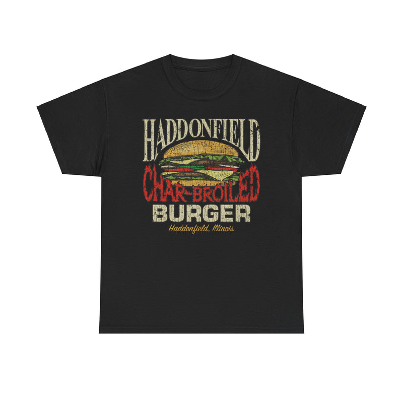 Load image into Gallery viewer, Haddonfield Char-Broiled Burger Illinois Restaurant T-shirt