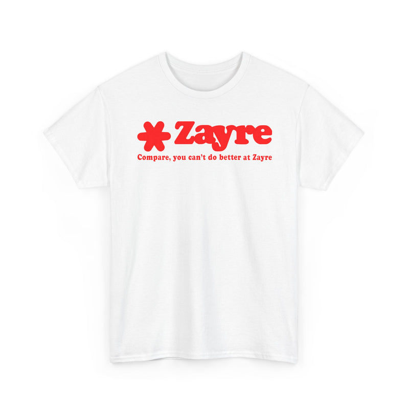 Load image into Gallery viewer, Zayre Compare You Can't Do Better Red Star Logo Discount Store Chain T-shirt