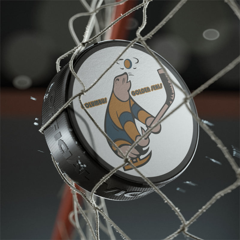 Load image into Gallery viewer, Columbus Golden Seals Hockey 1971-1973 Nostalgic Hockey Puck