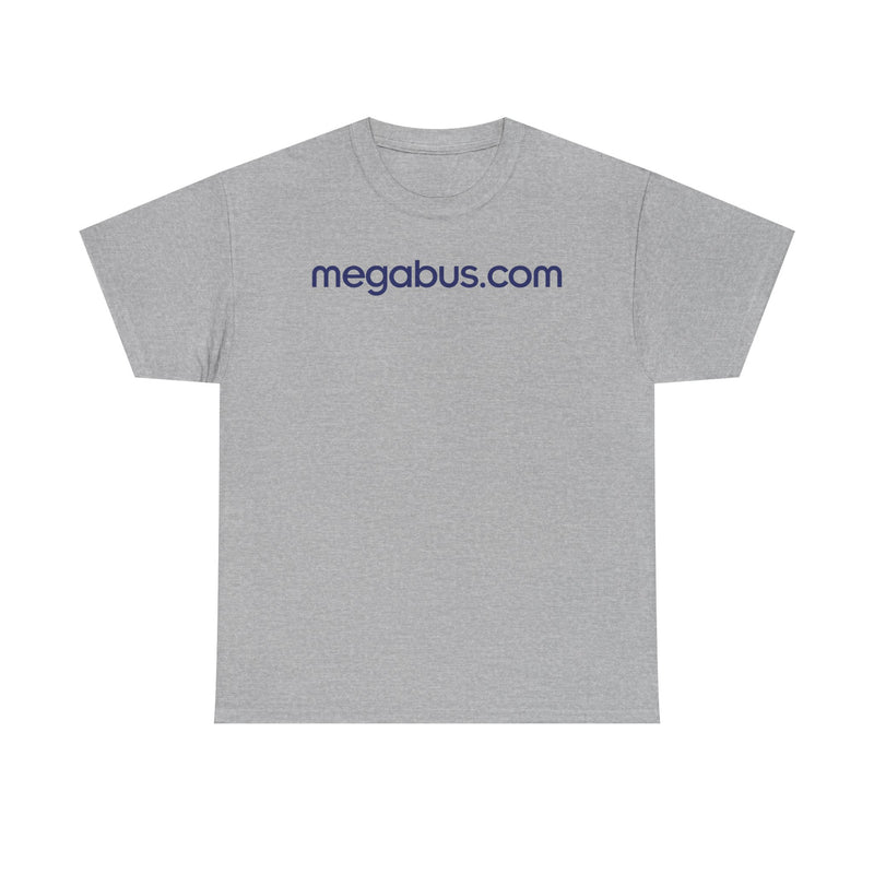 Load image into Gallery viewer, Megabus.com Defunct Bus Service T-Shirt Budget Travel Transportation Company Tee