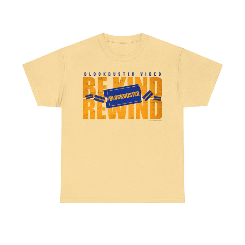 Load image into Gallery viewer, Blockbuster Video Store Be Kind Rewind Nostalgic Retro Logo T-shirt