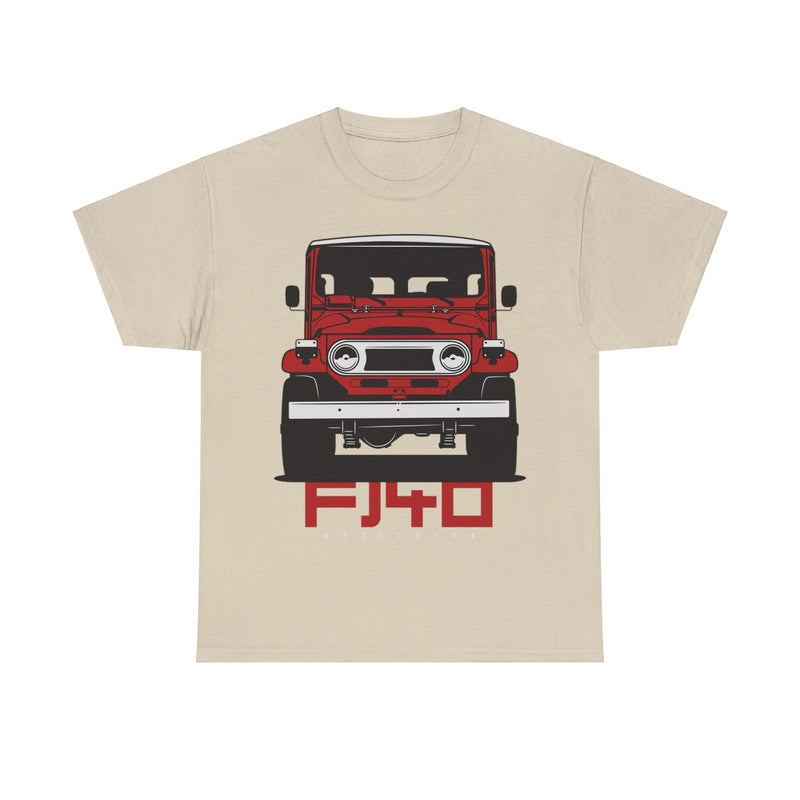 Load image into Gallery viewer, Toyota Land Cruiser FJ40 Red Car Single-sided T-shirt