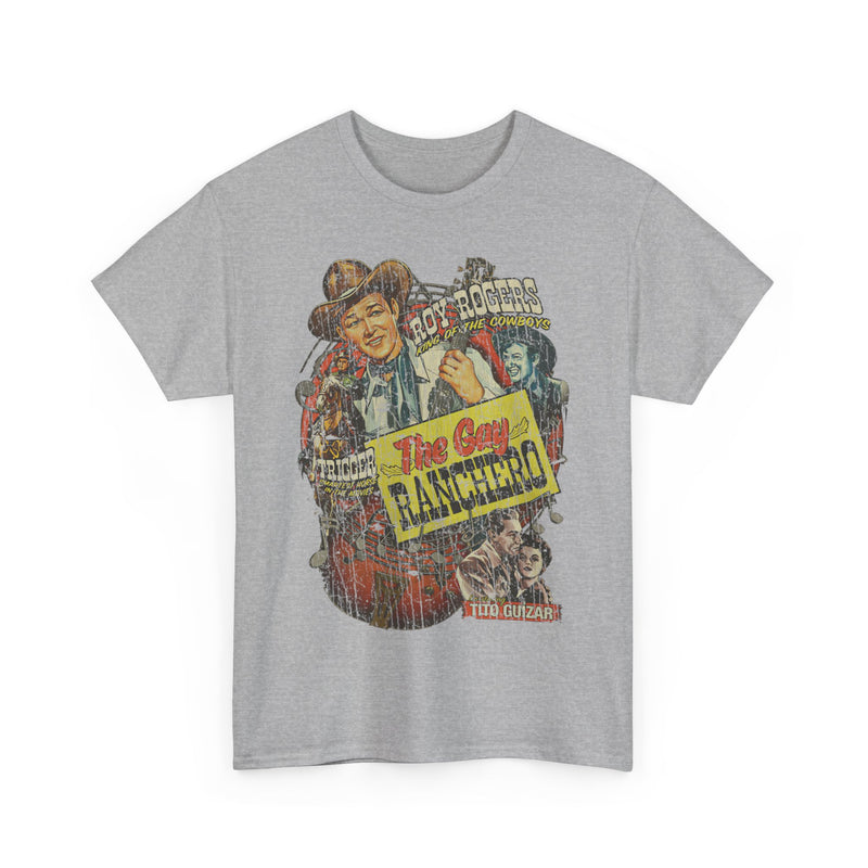 Load image into Gallery viewer, The Gay Ranchero 1948 King of the Cowboys Western Action Movie T-shirt
