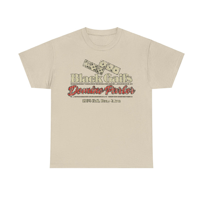 Load image into Gallery viewer, Black Gails Domino Parlor Deep Ellum Texas T-shirt