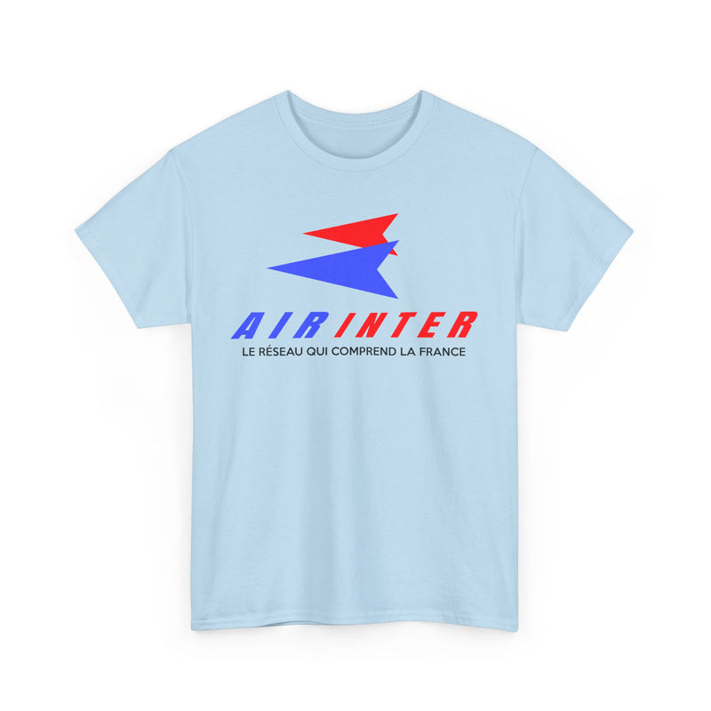 Load image into Gallery viewer, Air Inter Le Réseau Qui Comprend La France Airline Logo T-shirt