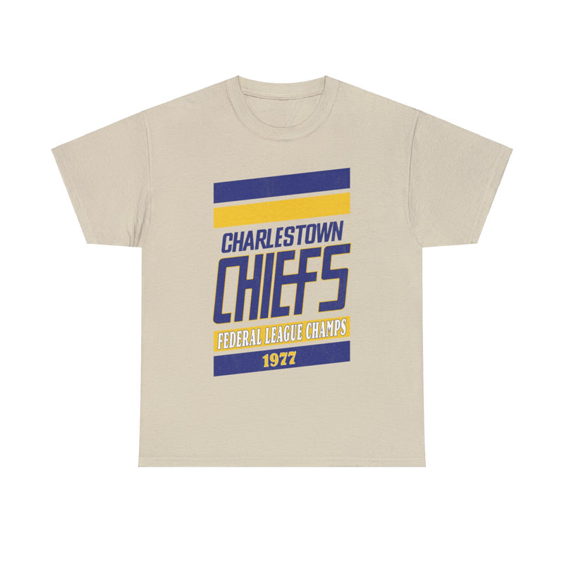 Load image into Gallery viewer, Charlestown Chiefs Slap Shot 1977 Hockey Nostalgic T-shir