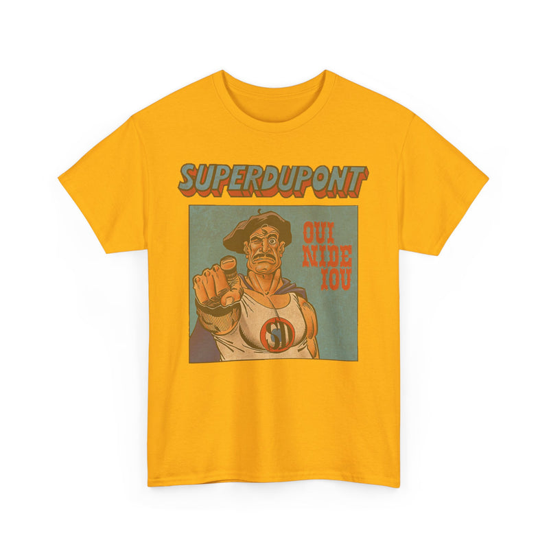 Load image into Gallery viewer, Superdupont 1972 France Superhero Comic Strip T-shirt
