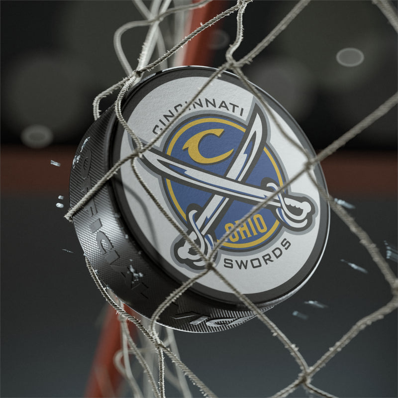 Load image into Gallery viewer, Cincinnati Swords Ohio American League '71-74 Hockey Puck
