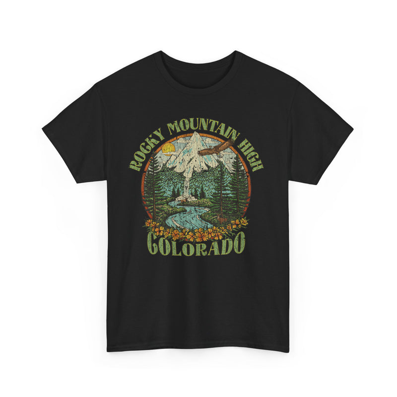 Load image into Gallery viewer, Rocky Mountain High John Denver 1972 Colorado Folk Rock T-shirt