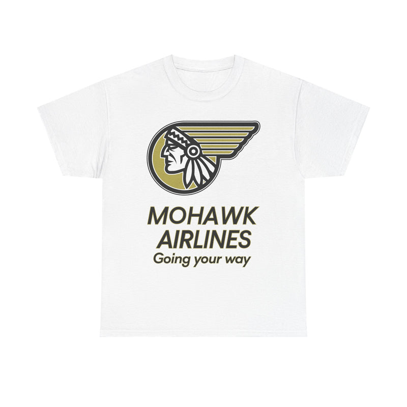Load image into Gallery viewer, Mohawk Airlines Native American Logo Going Your Way Aviation T-shirt