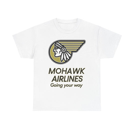 Mohawk Airlines Native American Logo Going Your Way Aviation T-shirt