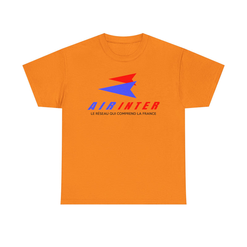 Load image into Gallery viewer, Air Inter Le Réseau Qui Comprend La France Airline Logo T-shirt