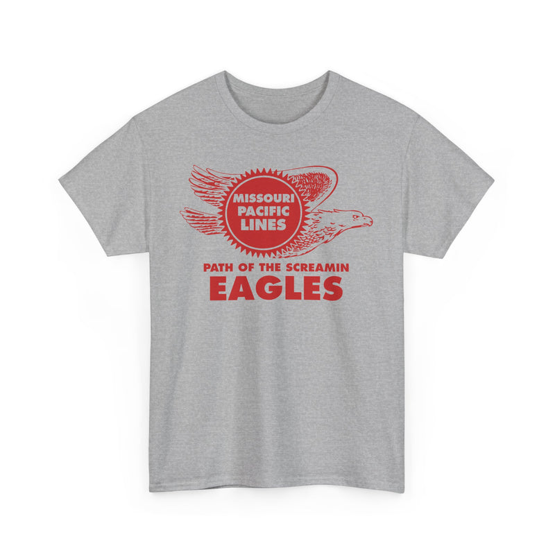 Load image into Gallery viewer, Missouri Pacific Lines Screaming Eagles Railroad Logo Vintage T-Shirt