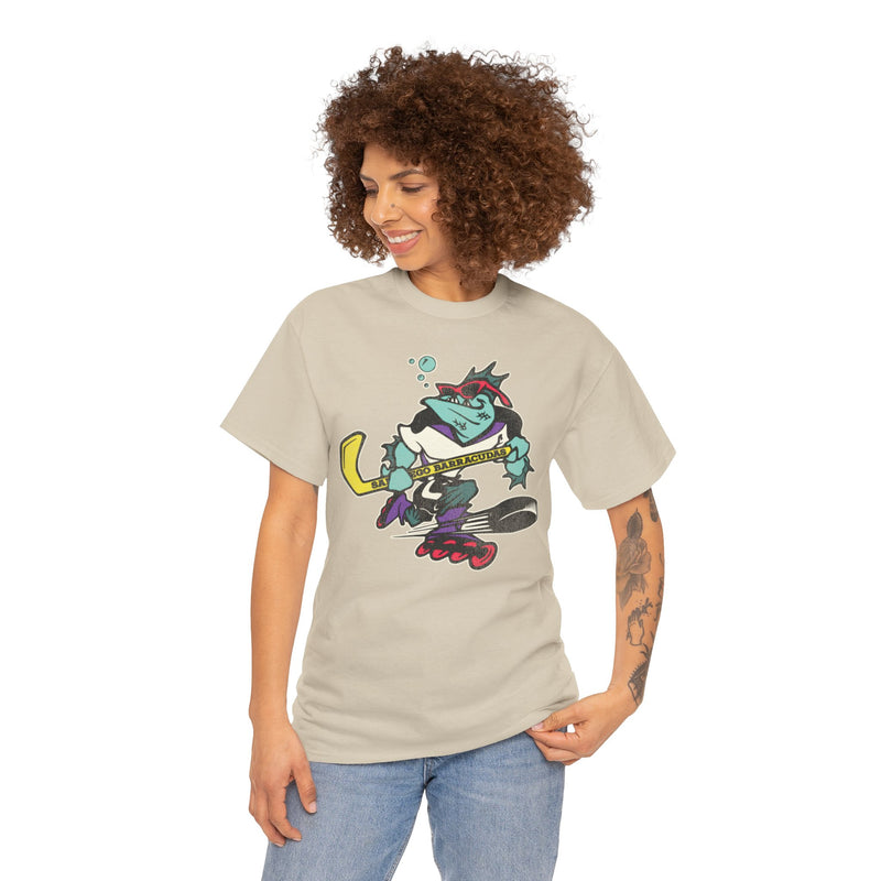 Load image into Gallery viewer, San Diego Barracudas Roller Hockey Nostalgic Logo T-shirt