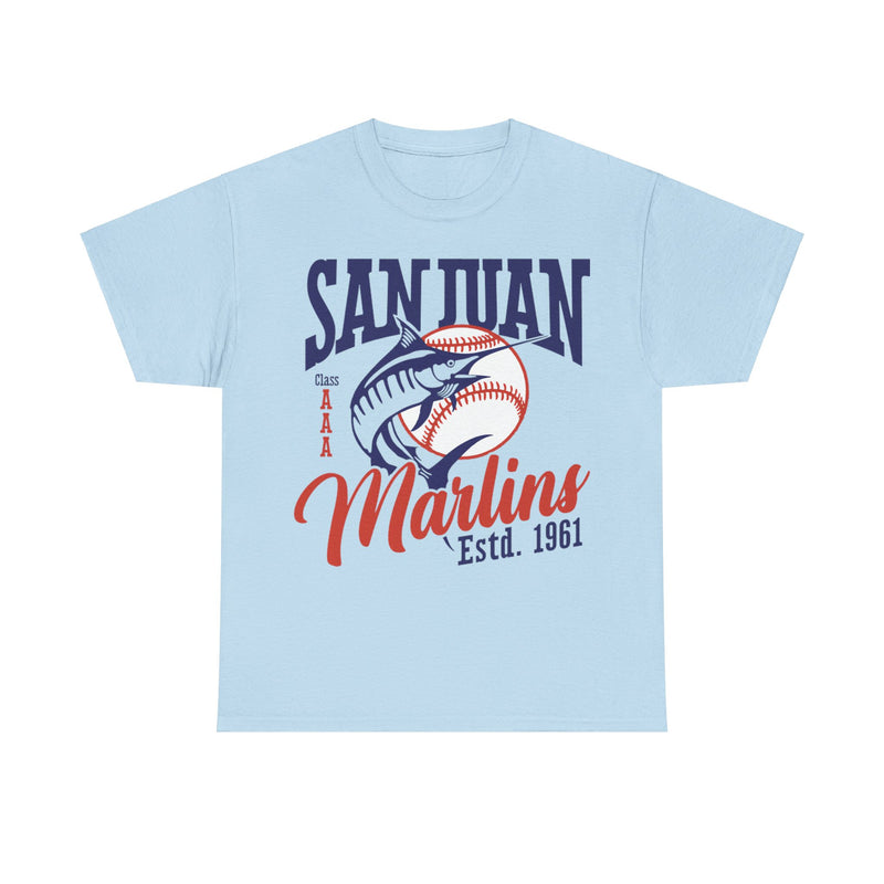Load image into Gallery viewer, San Juan Marlins Est 1961 Basbeall Team T-shirt