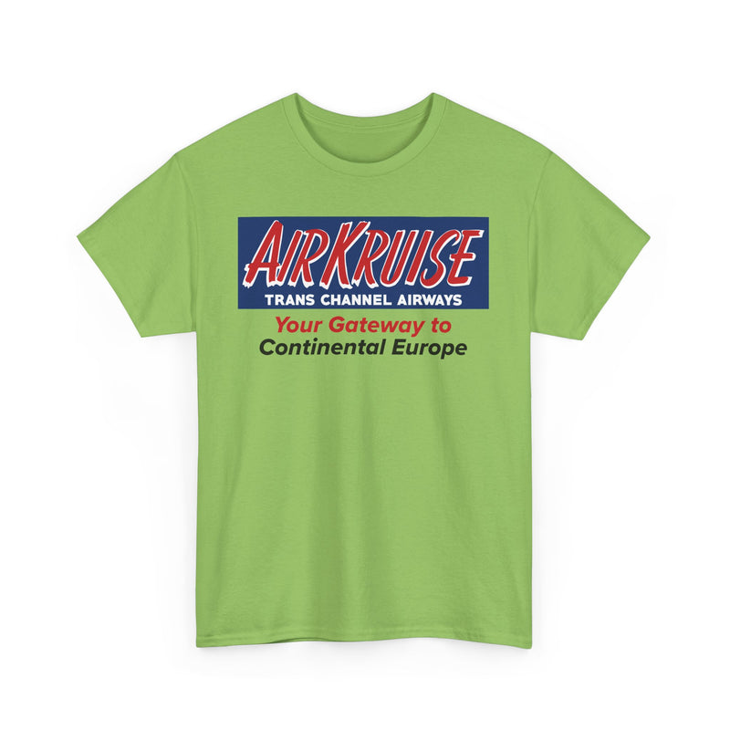 Load image into Gallery viewer, Air Kruise Trans Channel Airways Gateway to Europe Vintage Airline Logo T-shirt