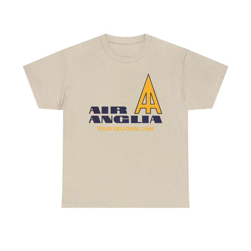 Load image into Gallery viewer, Air Anglia Your Regional Link Vintage Airline Logo British Aviation T-shirt