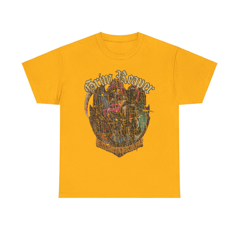 Load image into Gallery viewer, See You in Hell 1983 British Metal Rock Band Grim Reaper T-shirt