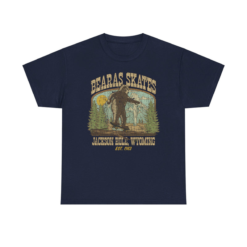 Load image into Gallery viewer, Bearas Skates Est 1983 Jackson Hole Wyoming T-shirt