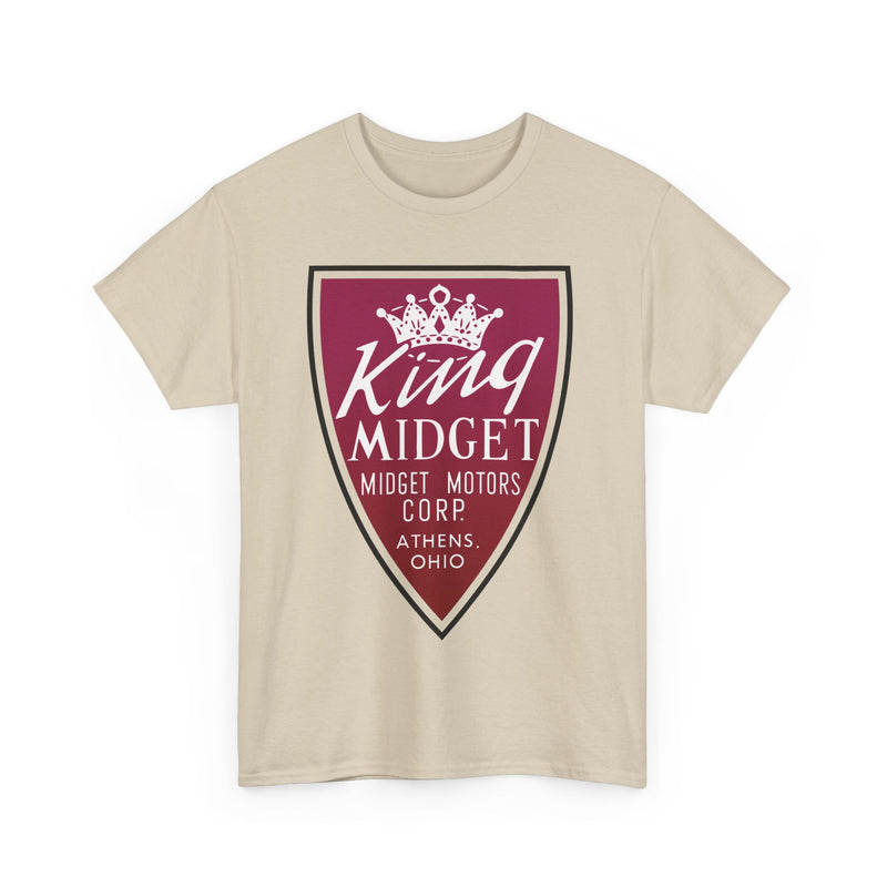 Load image into Gallery viewer, King Midget Motors Corp Athens Ohio Crown Logo Microcar T-shirt
