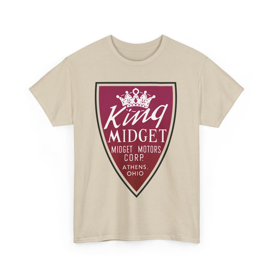 King Midget Motors Corp Athens Ohio Crown Logo Microcar T-shirt