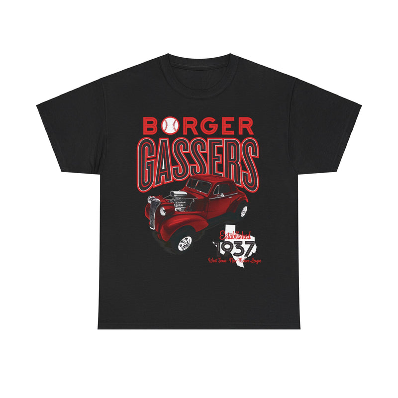 Load image into Gallery viewer, Borger Gassers Est 1937 Texas Baseball T-shirt