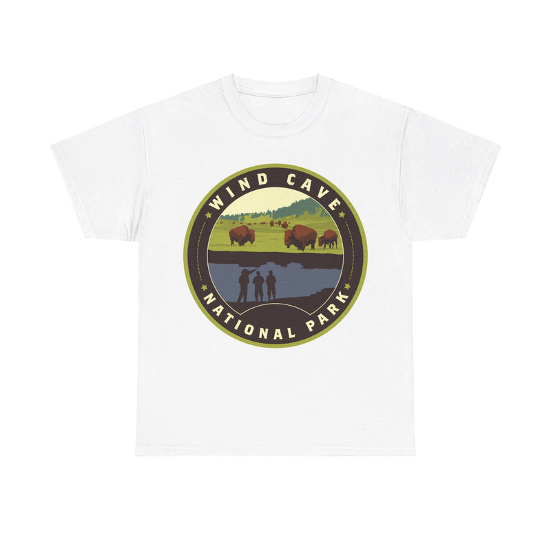 Load image into Gallery viewer, Wind Cave National Park South Dakota Round Logo T-shirt