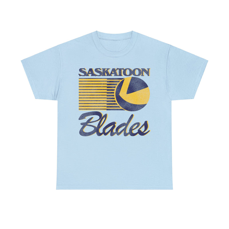 Load image into Gallery viewer, Saskatoon Blades Hockey Team Nostalgic Logo T-shirt