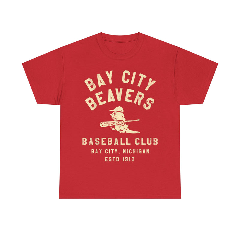 Load image into Gallery viewer, Bay City Beavers Michigan Nostalgic Retro Baseball T-shirt