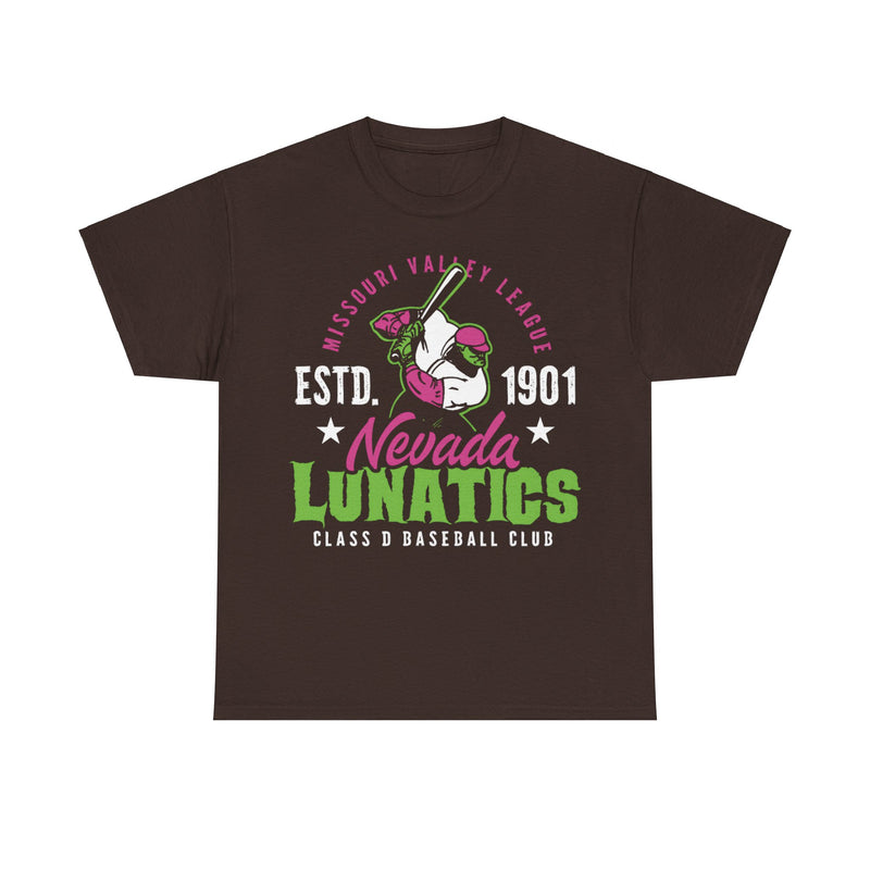 Load image into Gallery viewer, Nevada Lunatics Est 1901Baseball T-shirt