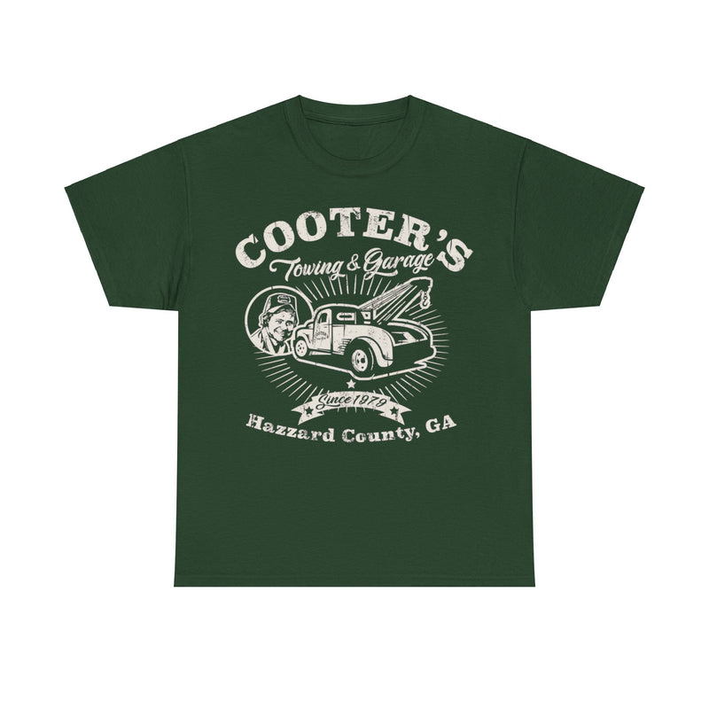Load image into Gallery viewer, Cooters Towing Garage Dukes of Hazzard TV Show County T-shirt