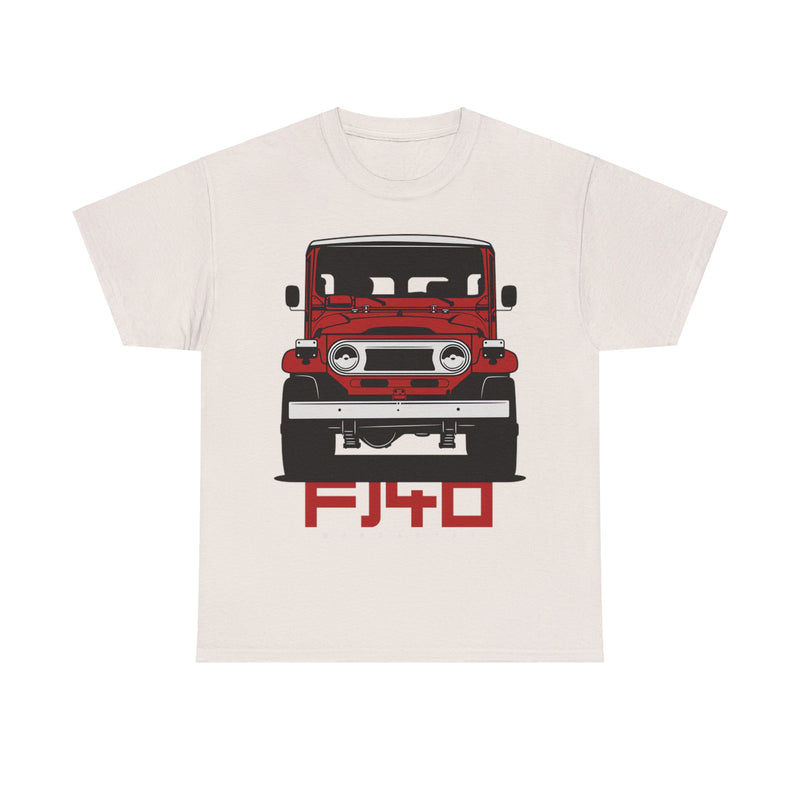 Load image into Gallery viewer, Toyota Land Cruiser FJ40 Red Car Double-sided T-shirt