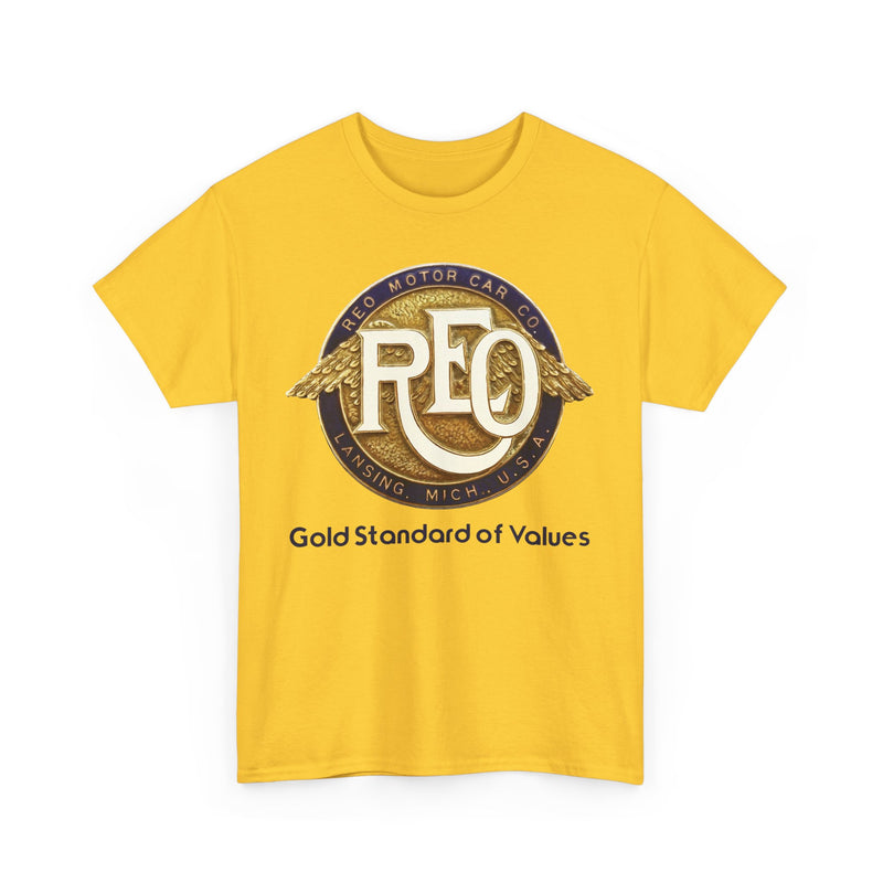 Load image into Gallery viewer, REO Motor Car Co Lansing Michigan Gold Standard Wings T-shirt