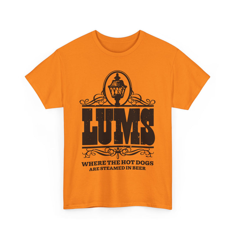 Load image into Gallery viewer, Lums Where Hot Dogs Are Steamed In Beer Vintage Logo T-Shirt