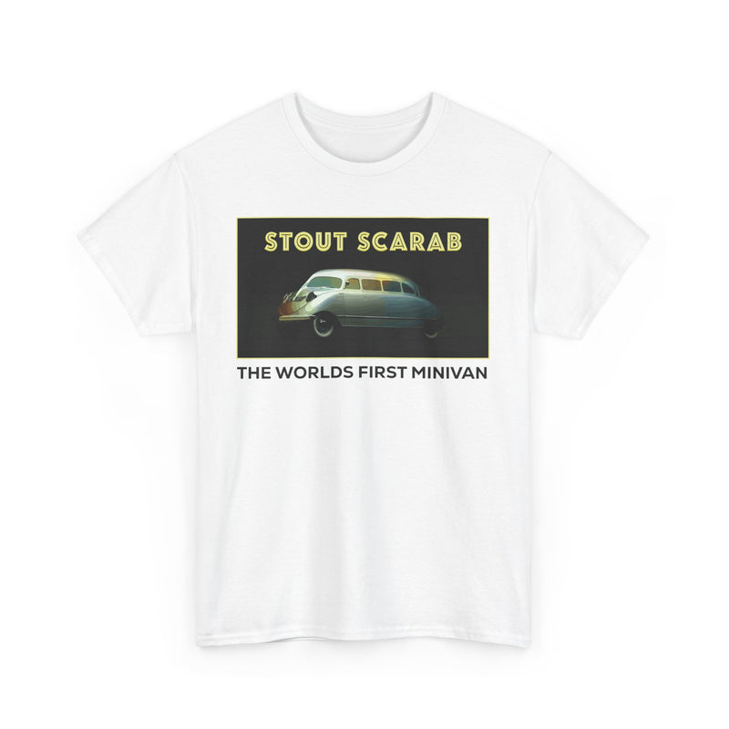 Load image into Gallery viewer, Stout Scarab The Worlds First Minivan Classic Automotive Logo T-shirt