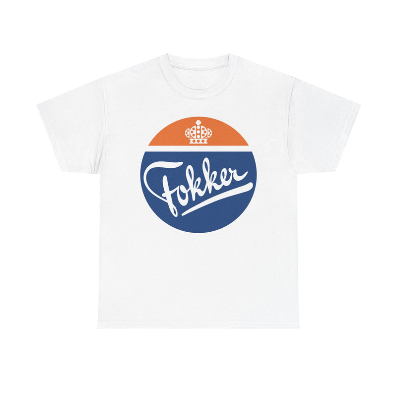 Load image into Gallery viewer, Fokker Royal Dutch Aircraft Manufacturer Vintage Logo T-Shirt
