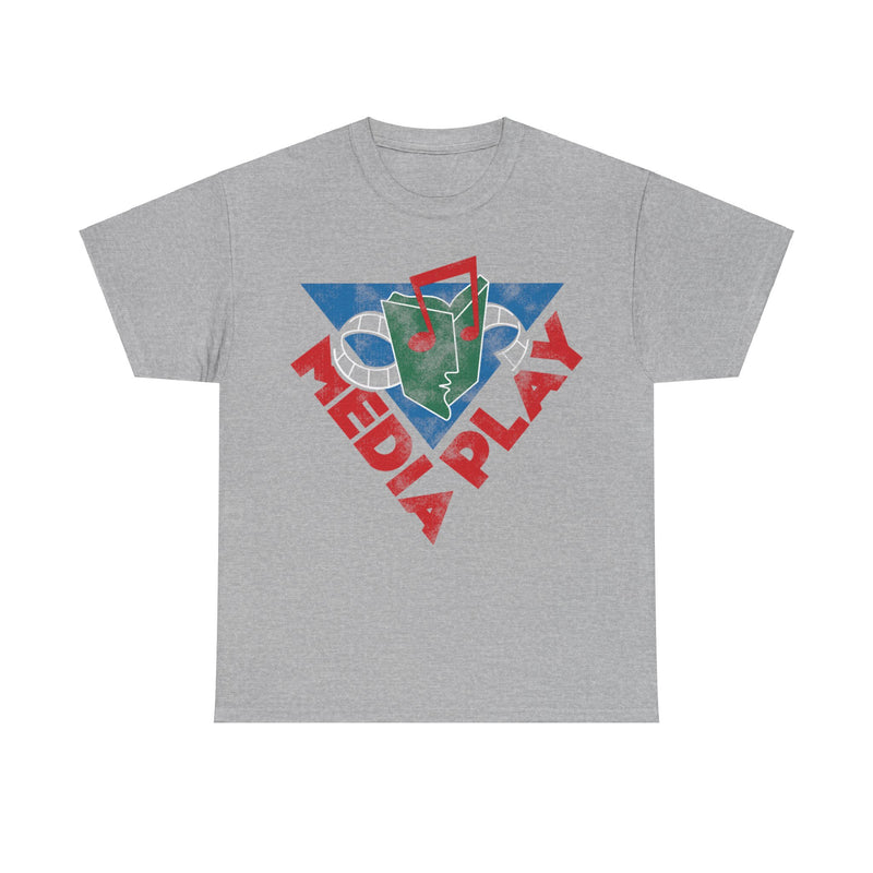 Load image into Gallery viewer, Media Play Record Retail Store Retro Nostalgic T-shirt