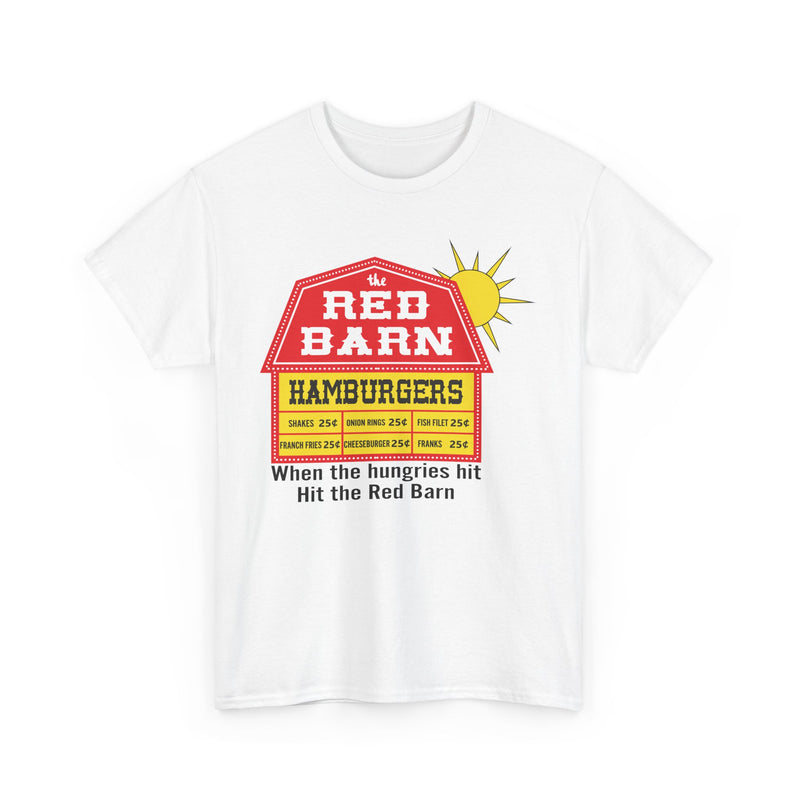 Load image into Gallery viewer, Red Barn Hamburgers Vintage Fast Food Logo Classic Chain Restaurant T-Shirt