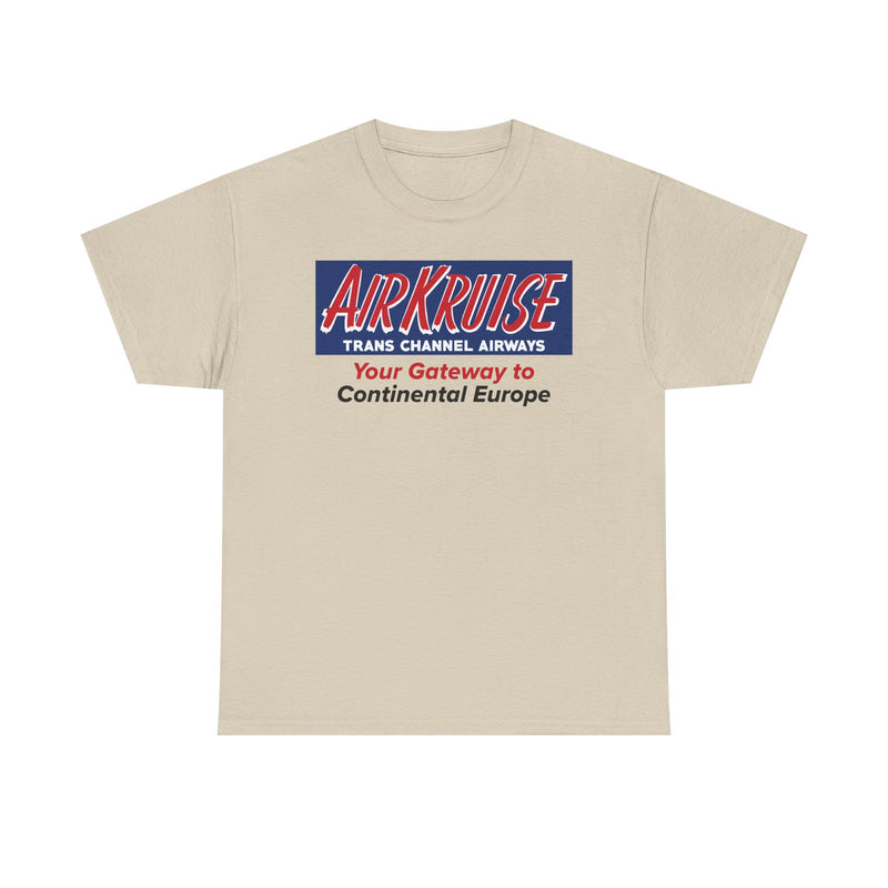 Load image into Gallery viewer, Air Kruise Trans Channel Airways Gateway to Europe Vintage Airline Logo T-shirt