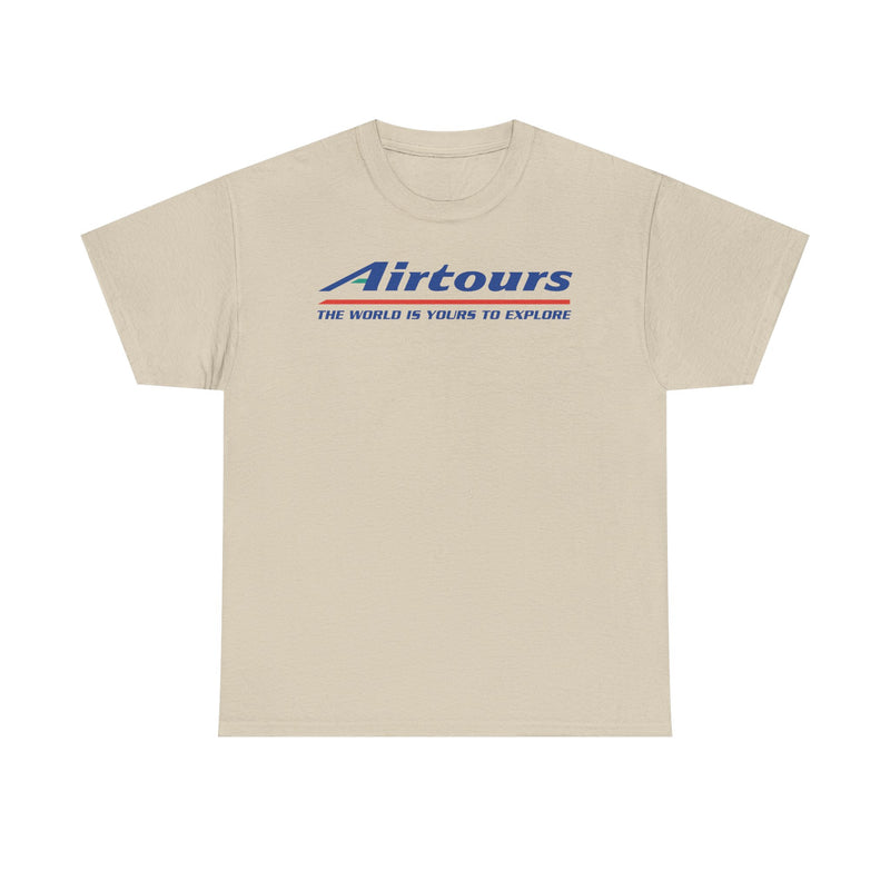 Load image into Gallery viewer, Airtours The World Is Yours To Explore Vintage Charter Airline Logo T-shirt