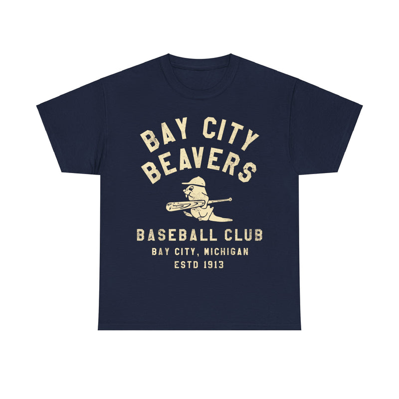 Load image into Gallery viewer, Bay City Beavers Michigan Nostalgic Retro Baseball T-shirt