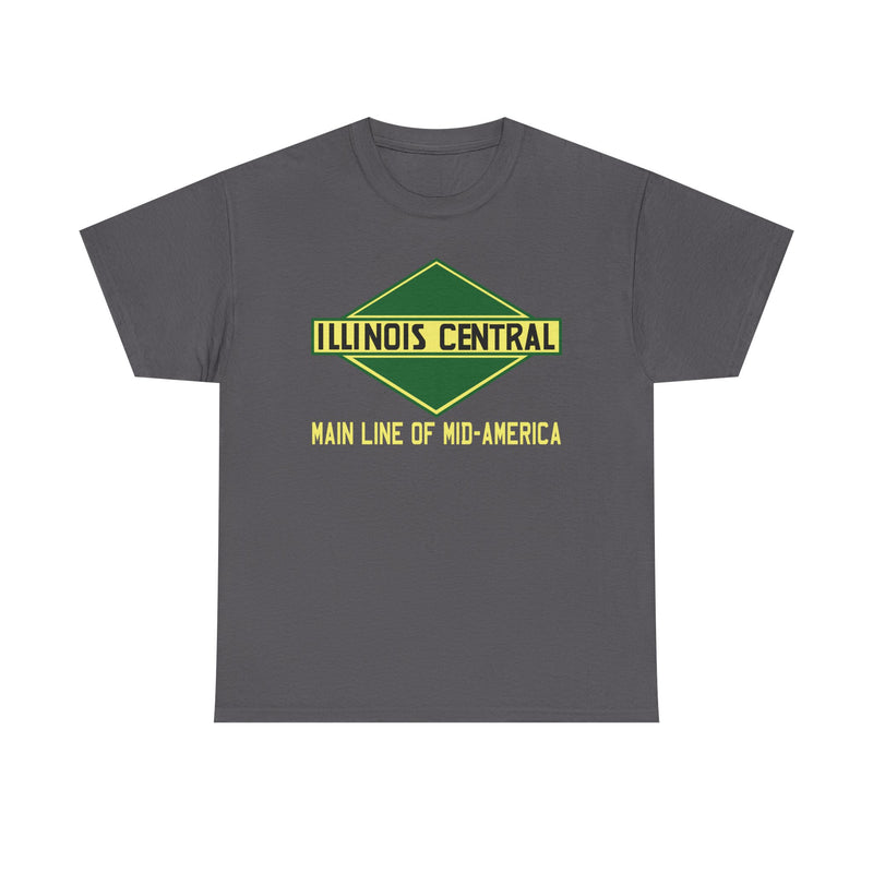 Load image into Gallery viewer, Illinois Central Main Line Mid-America Railroad Green Logo Train T-Shirt