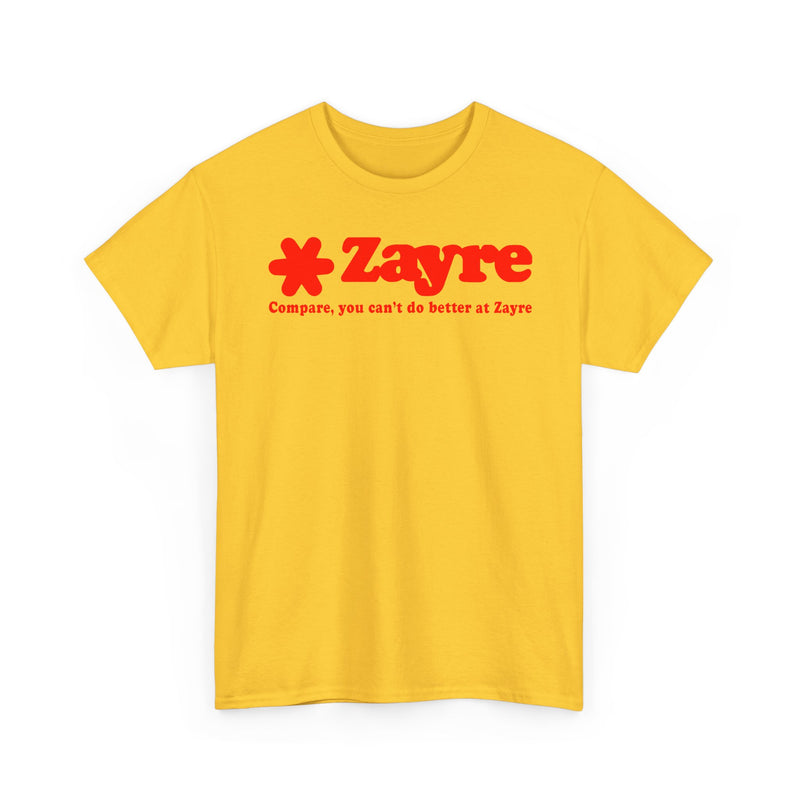 Load image into Gallery viewer, Zayre Compare You Can't Do Better Red Star Logo Discount Store Chain T-shirt