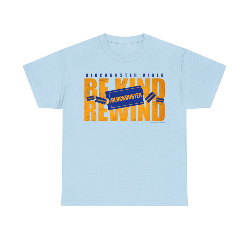 Load image into Gallery viewer, Blockbuster Video Store Be Kind Rewind Nostalgic Retro Logo T-shirt