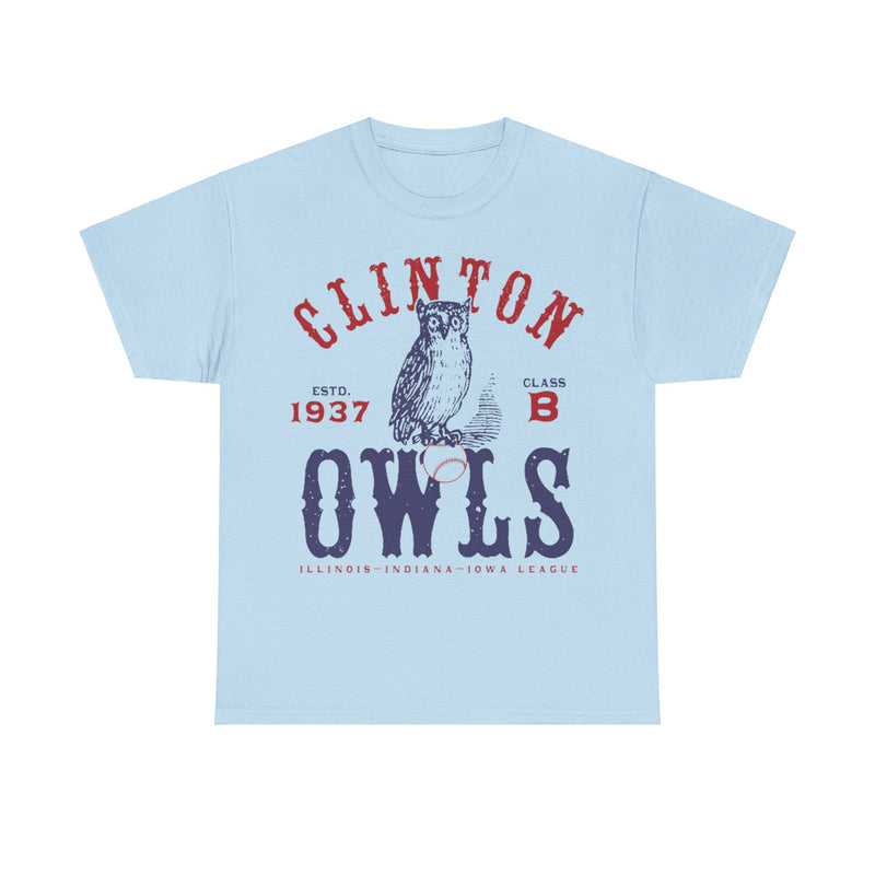 Load image into Gallery viewer, Clinton Owls Est 1937 Iowa Baseball T-shirt