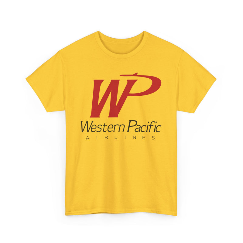 Load image into Gallery viewer, Western Pacific Airlines Vintage American Carrier Logo Classic Travel T-shirt