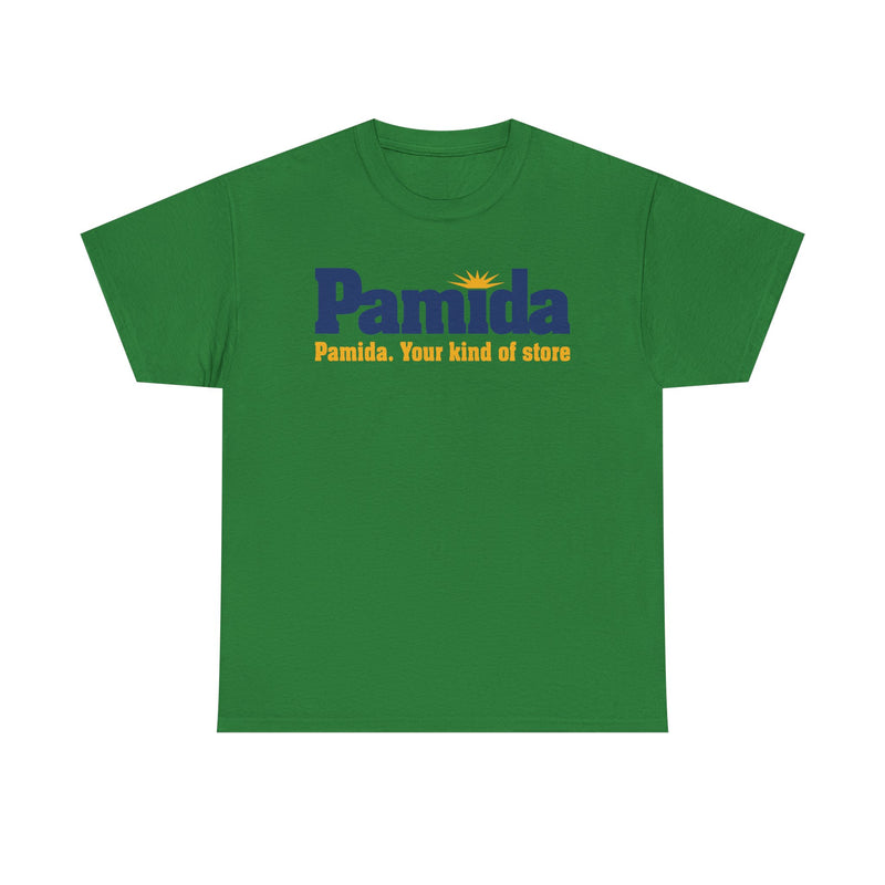Load image into Gallery viewer, Pamida Your Kind of Store Sun Logo Rural Department Store Chain T-shirt