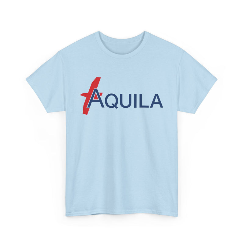 Load image into Gallery viewer, Aquila Italian Airline Red Blue Modern Logo Aviation History T-shirt